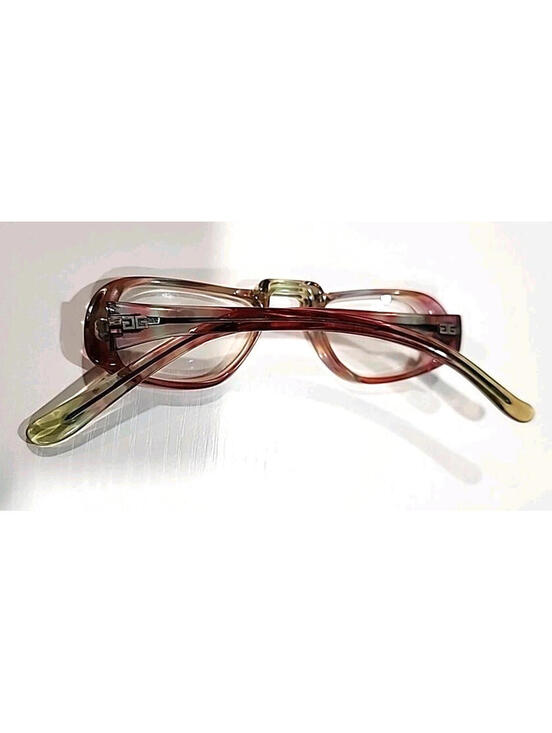 Givenchy Unico Vintage Sm Crystal Brown Red Square Eyeglasses main image 10